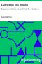 [Gutenberg 3526] • Five Weeks in a Balloon / Or, Journeys and Discoveries in Africa by Three Englishmen